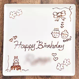 デザートプレート - カットケーキ - プレート例