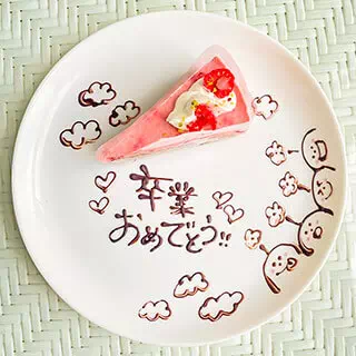 デザートプレート - カットケーキ - プレート例