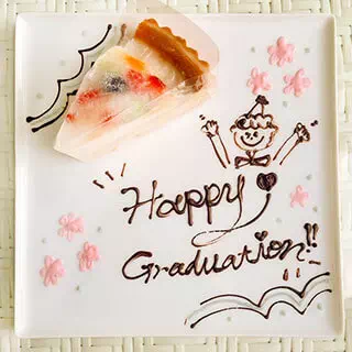 デザートプレート - カットケーキ - プレート例